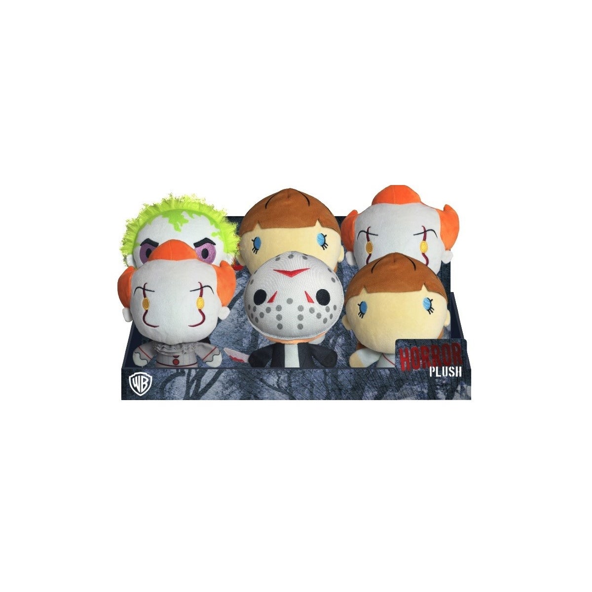 7" WB HORROR PLUSH ASST IN PDQ (6) ENG